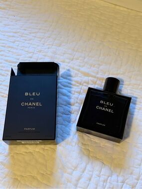 5 oz Bleu de Chanel Parfum Empty Decorative Bottle, 150 ml bottle